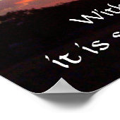 Sunset DESIDERATA Poster (Hoek)