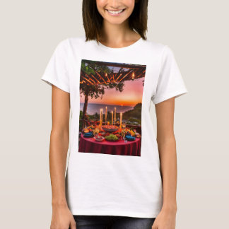 Sunset Design T-shirt voor dames