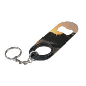 Sunset Divi Divi Tree Sleutelhanger Flessenopener (Voorkant Gekanteld)
