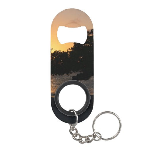 Sunset Divi Divi Tree Sleutelhanger Flessenopener (Achterkant)