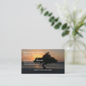 Sunset Divi Divi Tree Visitekaartje (Staand voorkant)