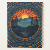 Sunset Dot Mandala Vintage Wilderness personnalisé (Dos)