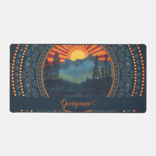 Sunset Dot Mandala Vintage Wilderness personnalisé