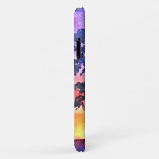 Sunset Dreaming landscape waterverf Case-Mate iPhone Case (Achterkant/rechts)