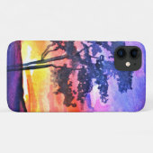Sunset Dreaming landscape waterverf Case-Mate iPhone Case (Achterkant (horizontaal))