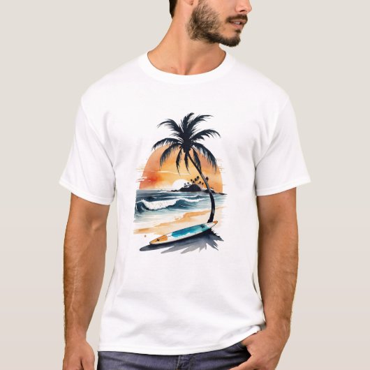 Sunset Dreams by Waves Royal Luxury T-Shirt (Devant)
