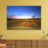 Sunset Drive Canvas Afdruk (Insitu (Woonkamer))