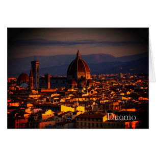 Sunset Duomo Piazzale Michelangelo Florence Italië