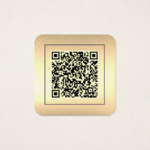 Sunset Dust QR Code Photo Profile Card Vierkante Visitekaartjes (Achterkant)