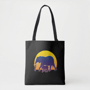 Sunset Elephants Draagtas