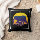Sunset Elephants Kussen (Deken)