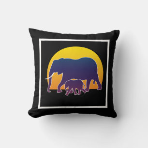Sunset Elephants Kussen