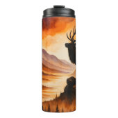 Sunset Elk, Mountain Majesty Thermosbeker (Voorkant)