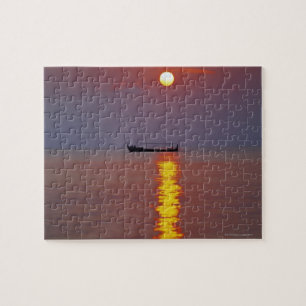 Sunset en Zee 2 Legpuzzel