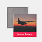 Sunset Escape Magnet Magneet (Voorkant / Achterkant)