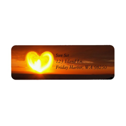 Sunset Etiket (Voorkant)