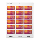 Sunset Etiket (Full Sheet)