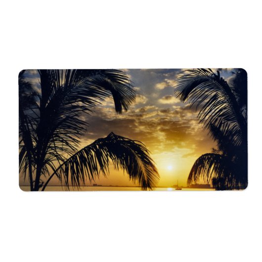 Sunset Etiket (Voorkant)