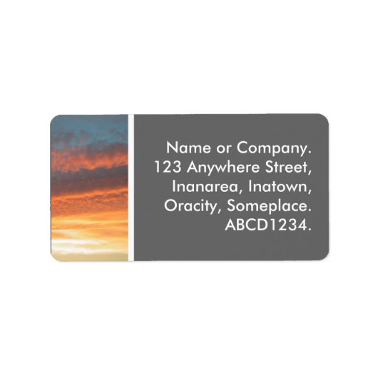 Sunset Etiket (Voorkant)