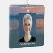 Sunset Evening Sky Dusk Memorial Pocket Keepsake Keramisch Ornament (Rechts)