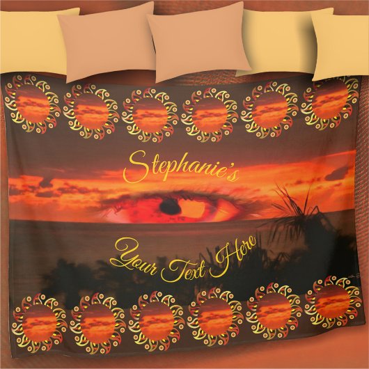 Sunset Eye 2106 Fleece Blanket Deken