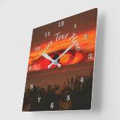 Sunset Eye 2106 Vierkante Klok (Hoek)