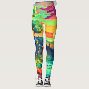 Sunset Fantasy Landschap Leggings