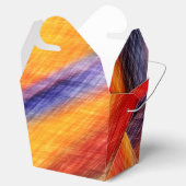Sunset Favor Box Abstracte kleuren Bedankdoosjes (Geopend)