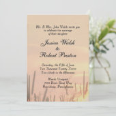 Sunset Field Wedding Invitation (Debout devant)