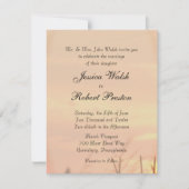 Sunset Field Wedding Invitation Kaart (Voorkant)