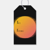 Sunset Flamingos Event Label Cadeaulabel (Achterkant)