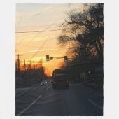 Sunset Fleece Deken (Voorkant)