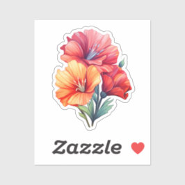 Sunset Flora: Warmte van de Natuur Sticker