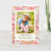 Sunset Florals Programme de célébration de la vie (Devant)