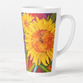 Sunset Flowers Latte Mok (Rechts)