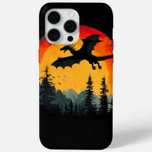 Sunset Forest Dragon iPhone 15 Pro Max Hoesje