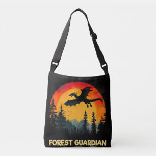 Sunset Forest Dragon Crossbody Tas