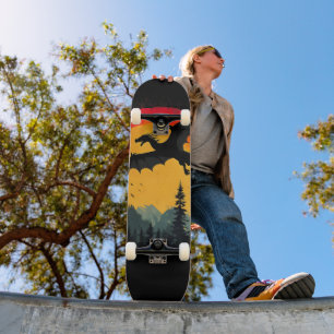 Sunset Forest Dragon Skateboard