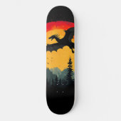  Sunset Forest Dragon Skateboard (Voorkant)