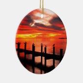 Sunset Fort Myers Prom Florida Keramisch Ornament (Rechts)