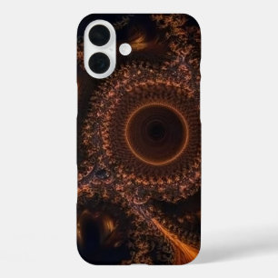 Sunset Fractal iPhone 16 Plus Hoesje