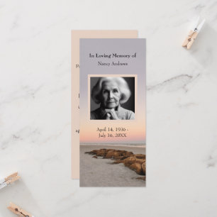Sunset Funeral Memorial Service Bladwijzer Kaart