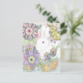 Sunset Garden Rabbit briefkaart (Staand voorkant)