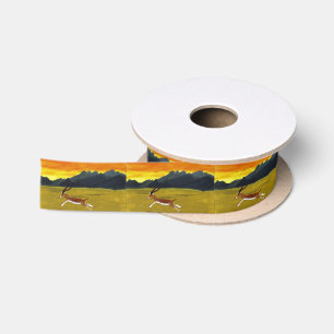 Sunset Gazelle Desert Lint
