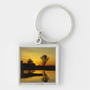 Sunset, Geel Water Billabong Sleutelhanger