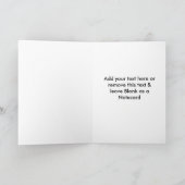 Sunset Glas in lood ontwerp Notecard, aankondiging (Binnen)