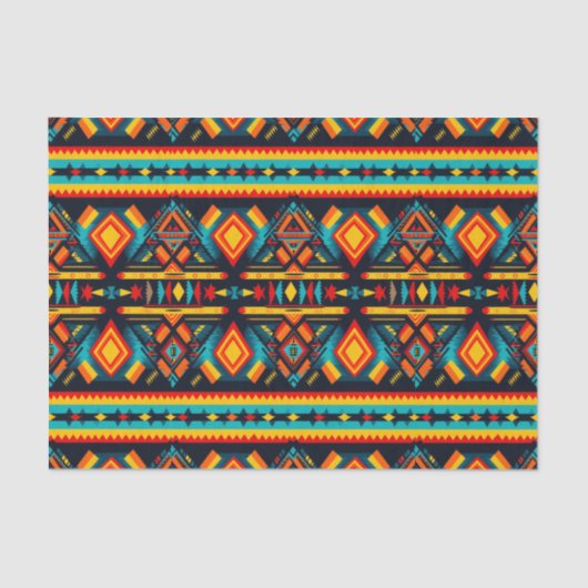 Sunset Glow Aztec Harmony Decoupage Papier (Voorkant)