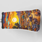 Sunset Golfheadcover (Voorkant)