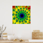 Sunset Green Eye Poster (Keuken)