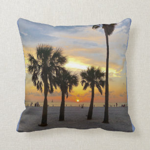 Sunset Gulf Beach Deux Coussins